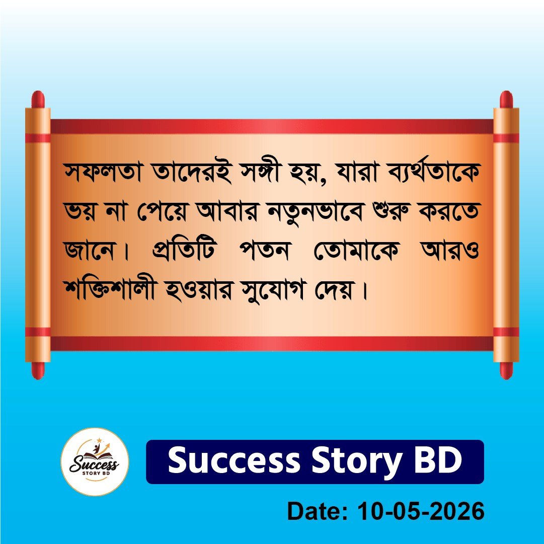 সফলতা তাদেরই সঙ্গী হয়